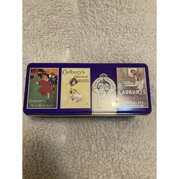 CADBURY’S Vintage Chocolate FINGERS COOKIES Metal Tin Box Container Hinge EMPTY - Picture 2 of 7